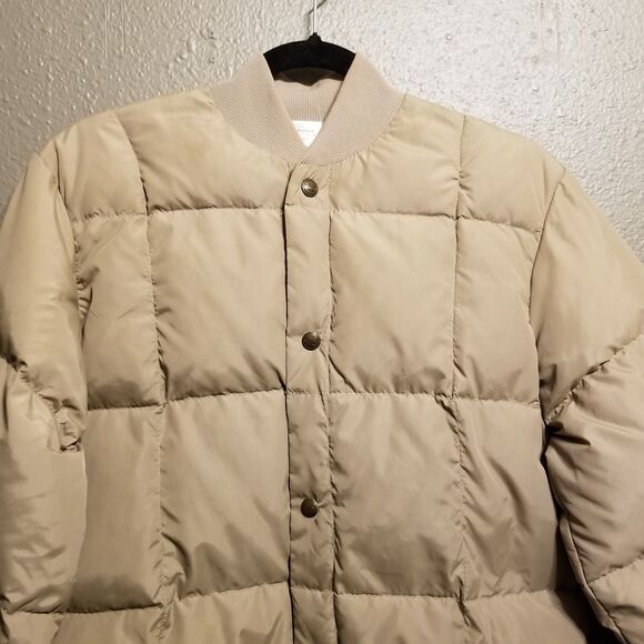 Vintage Walls Med Coat Blizzard Pruf Down Puffer 70s Tan Quilted Snap  Gorpcore - Picture 4 of 11